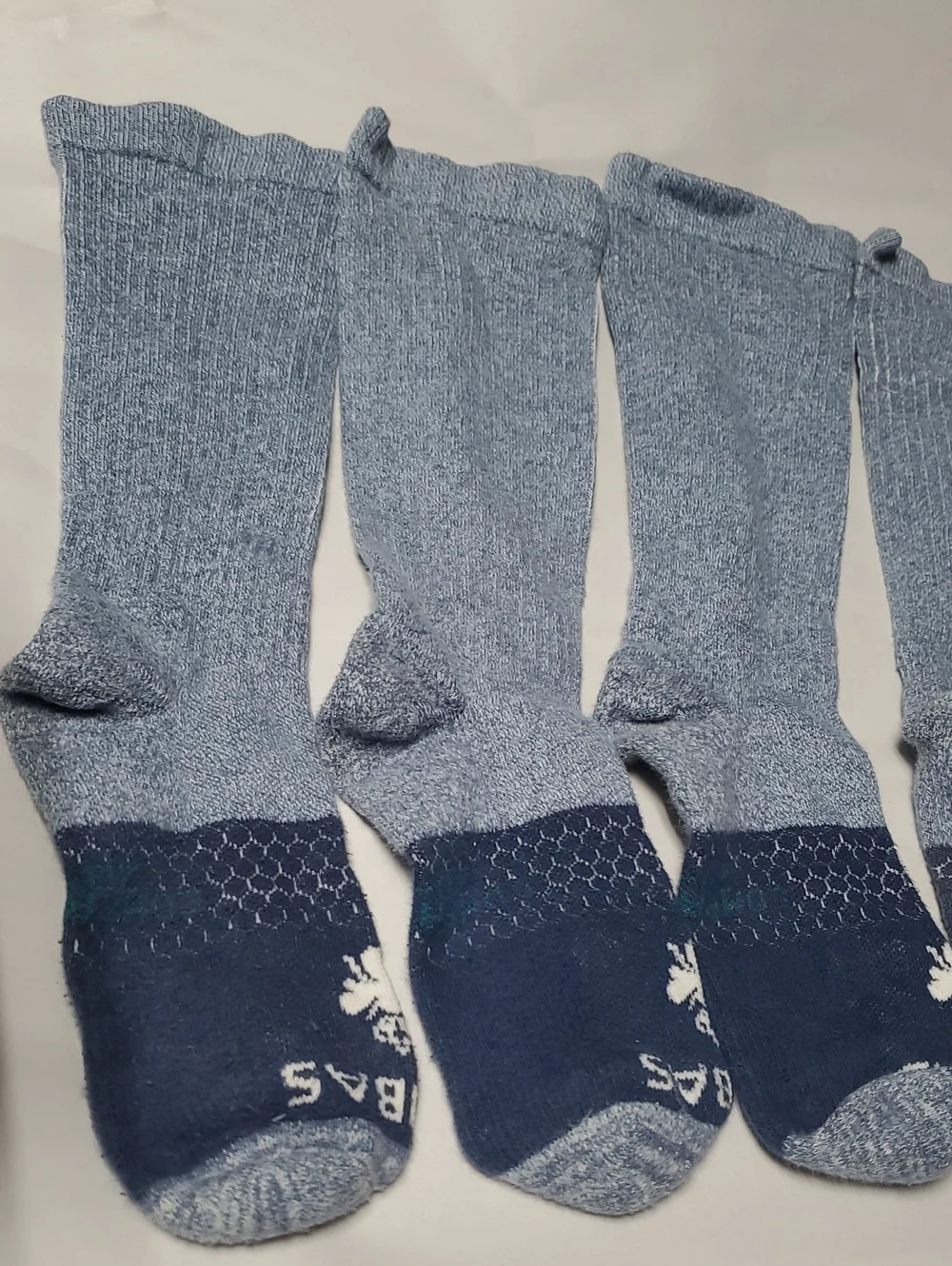 (3)pk Bombas Compression Crew Socks Size Lg 20-30 MmHg Athletic Socks